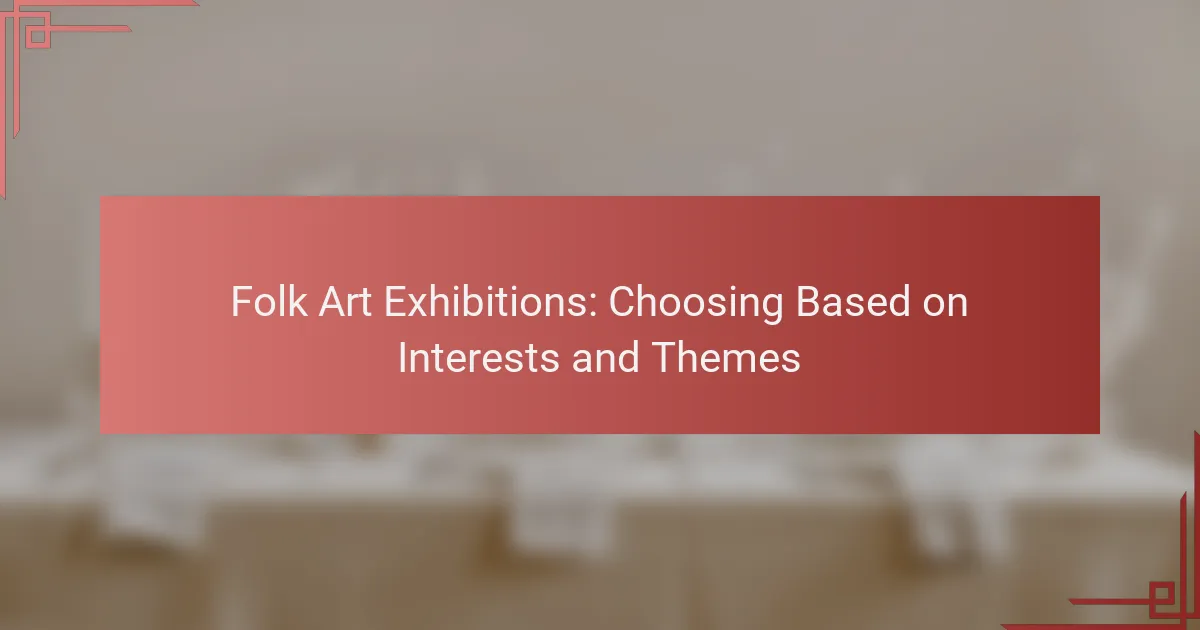 Folk Art Exhibitions: Choosing Based on Interests and Themes